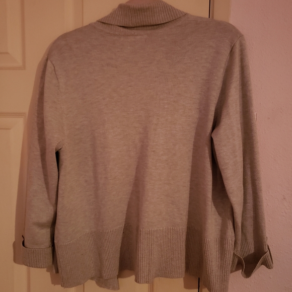 Women's 3/4" length sleeve open front cardigan - Picture 2 of 4